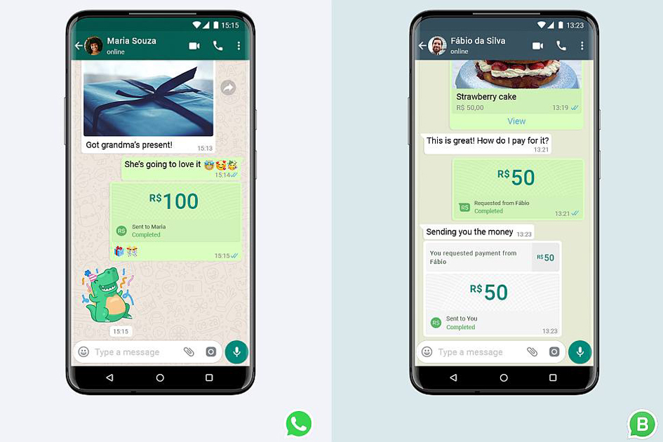 WhatsApp запустил денежные переводы в чатах